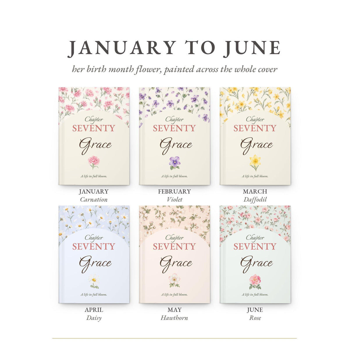 Chapter Birth Flower Birthday Journal for Her, photo 6