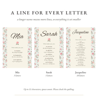Personalized Birth Flower Name Poem Journal, photo 7
