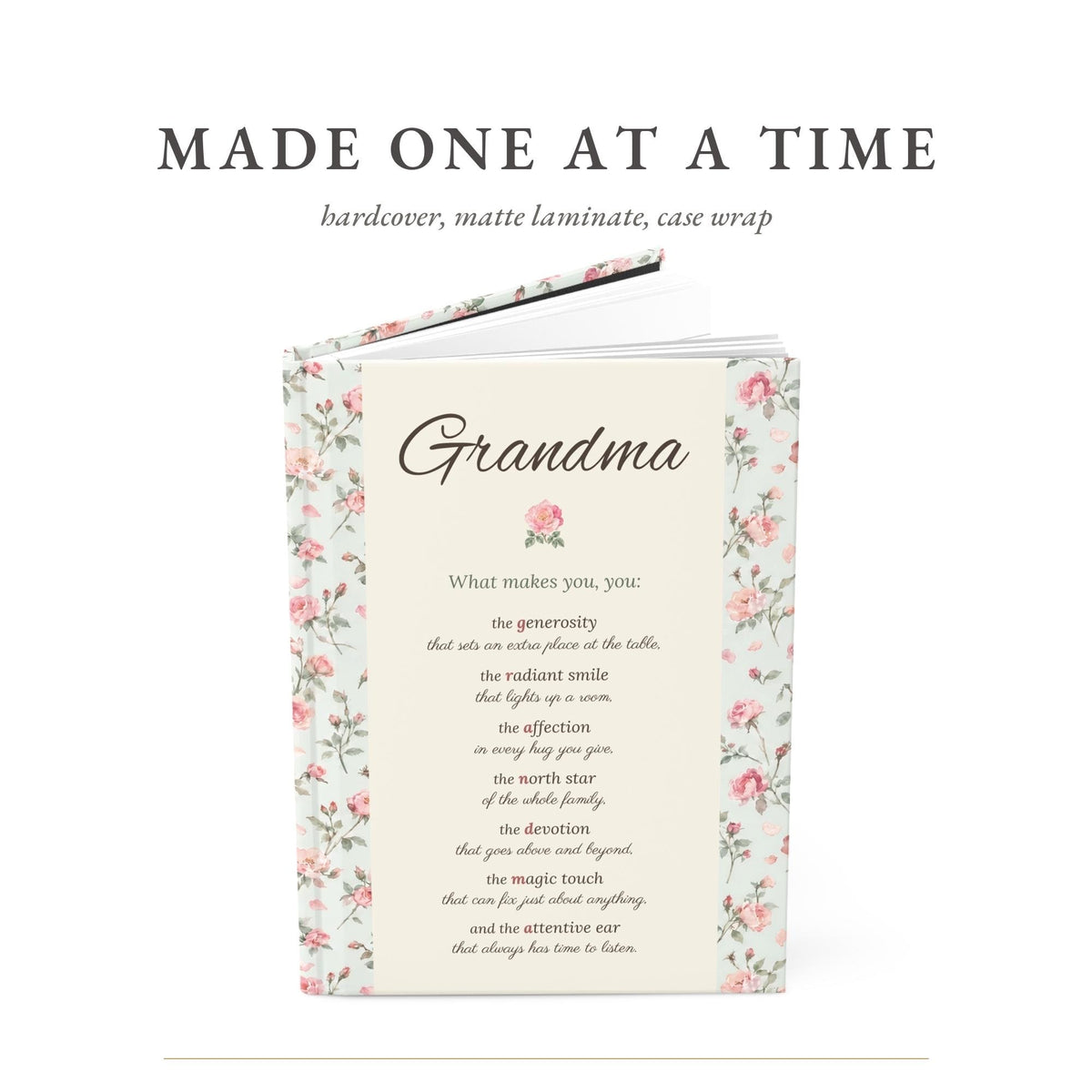 Personalized Birth Flower Name Poem Journal for Grandma, photo 10