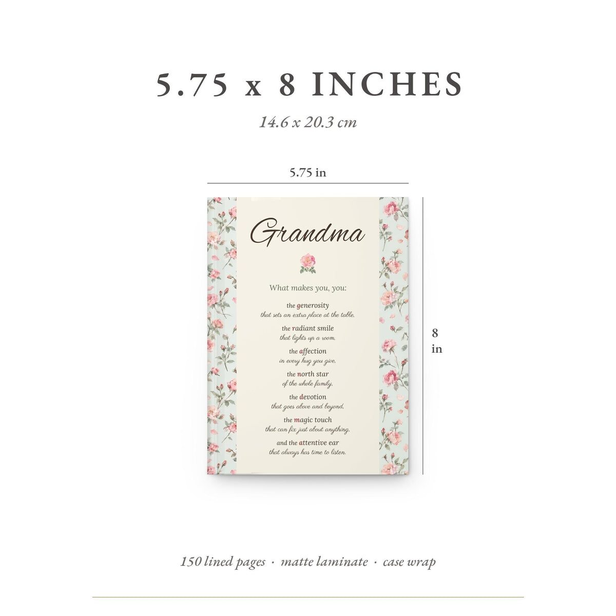 Personalized Birth Flower Name Poem Journal for Grandma, photo 13