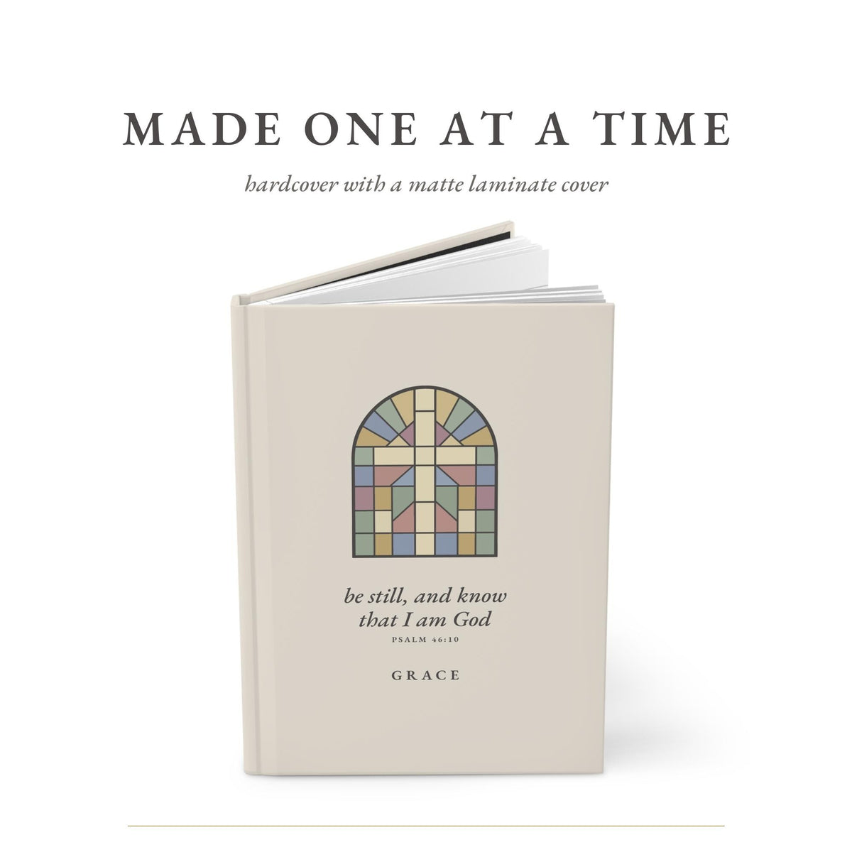 Personalized Prayer Journal, stained glass cover, photo 2