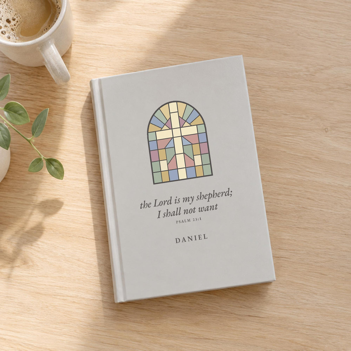 Personalized Prayer Journal, stained glass cover, photo 13