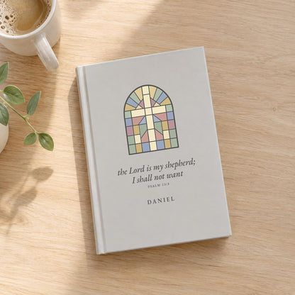 Personalized Prayer Journal, stained glass cover, photo 13