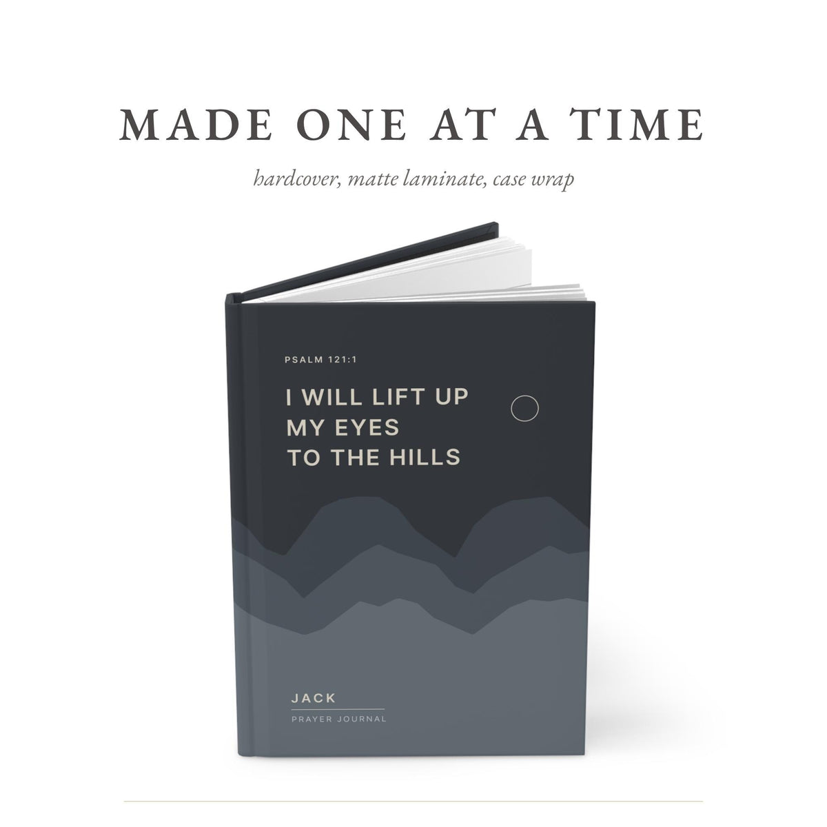Personalized Prayer Journal for Men, mountain cover, photo 7