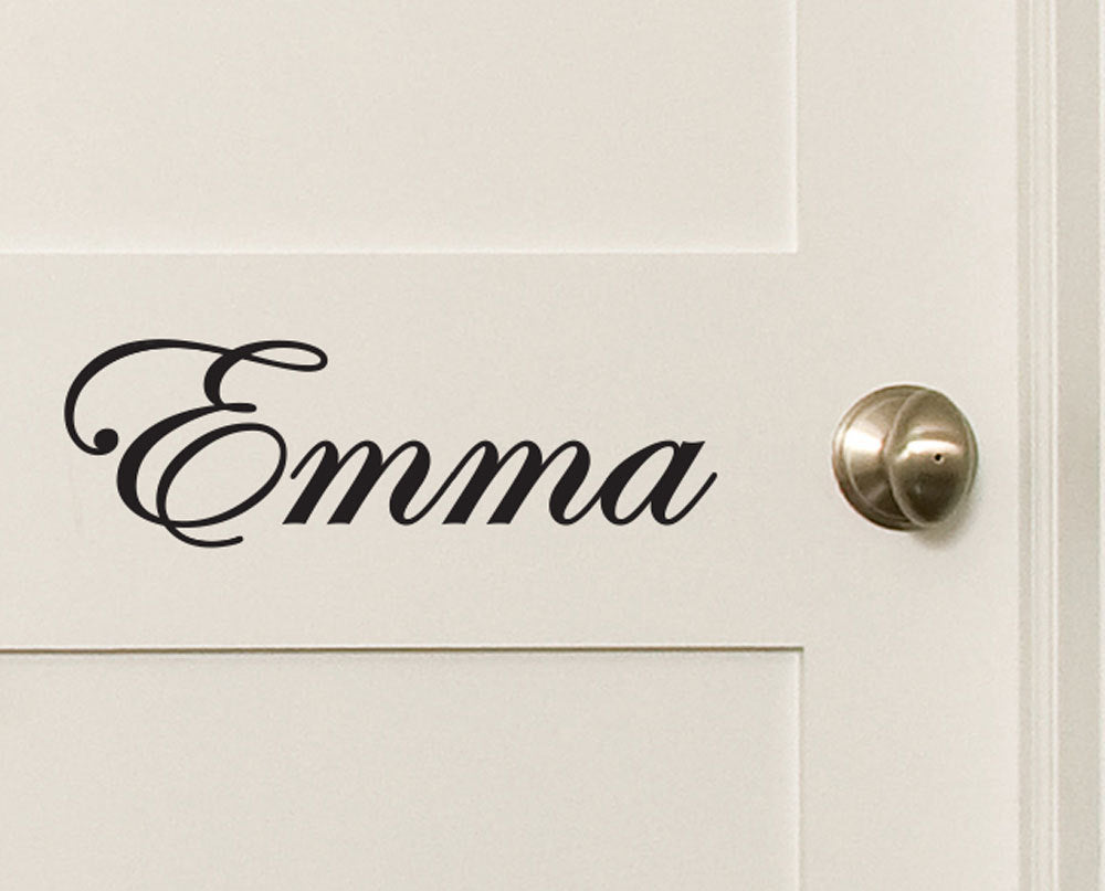 Custom Name Wall Door Sticker Personalized Removable Decal 100~1600mm — packaging