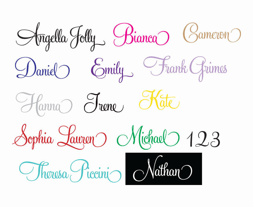Custom Name Wall Door Sticker Personalized Removable Decal 100~1600mm — product photo
