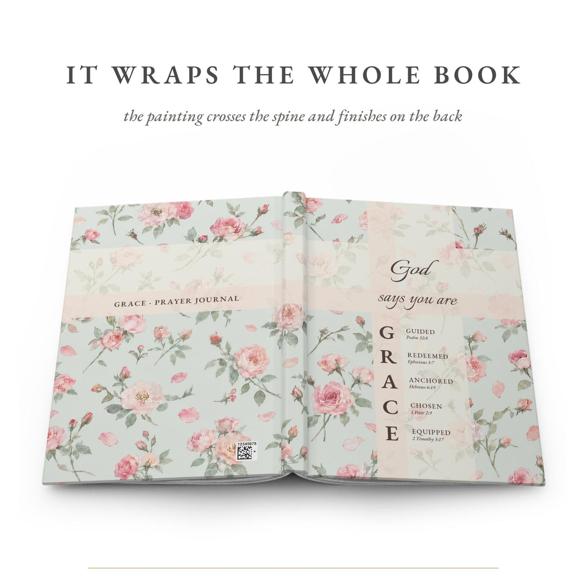 The painted cover wraps across the spine to the back