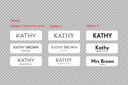 Custom Holographic Name Badge: Color Shift Acrylic ID – view 3