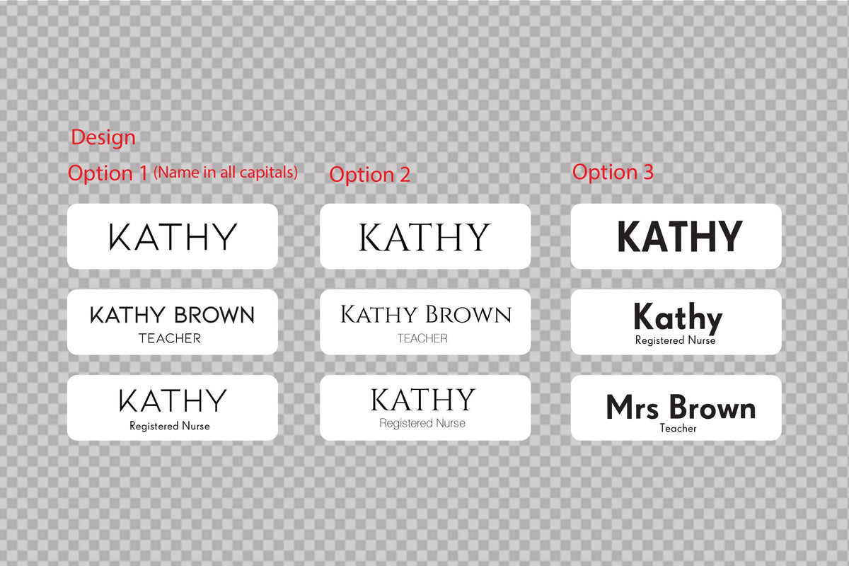 Custom Wooden Name Badge: UV Printed, Minimalist Design – view 3