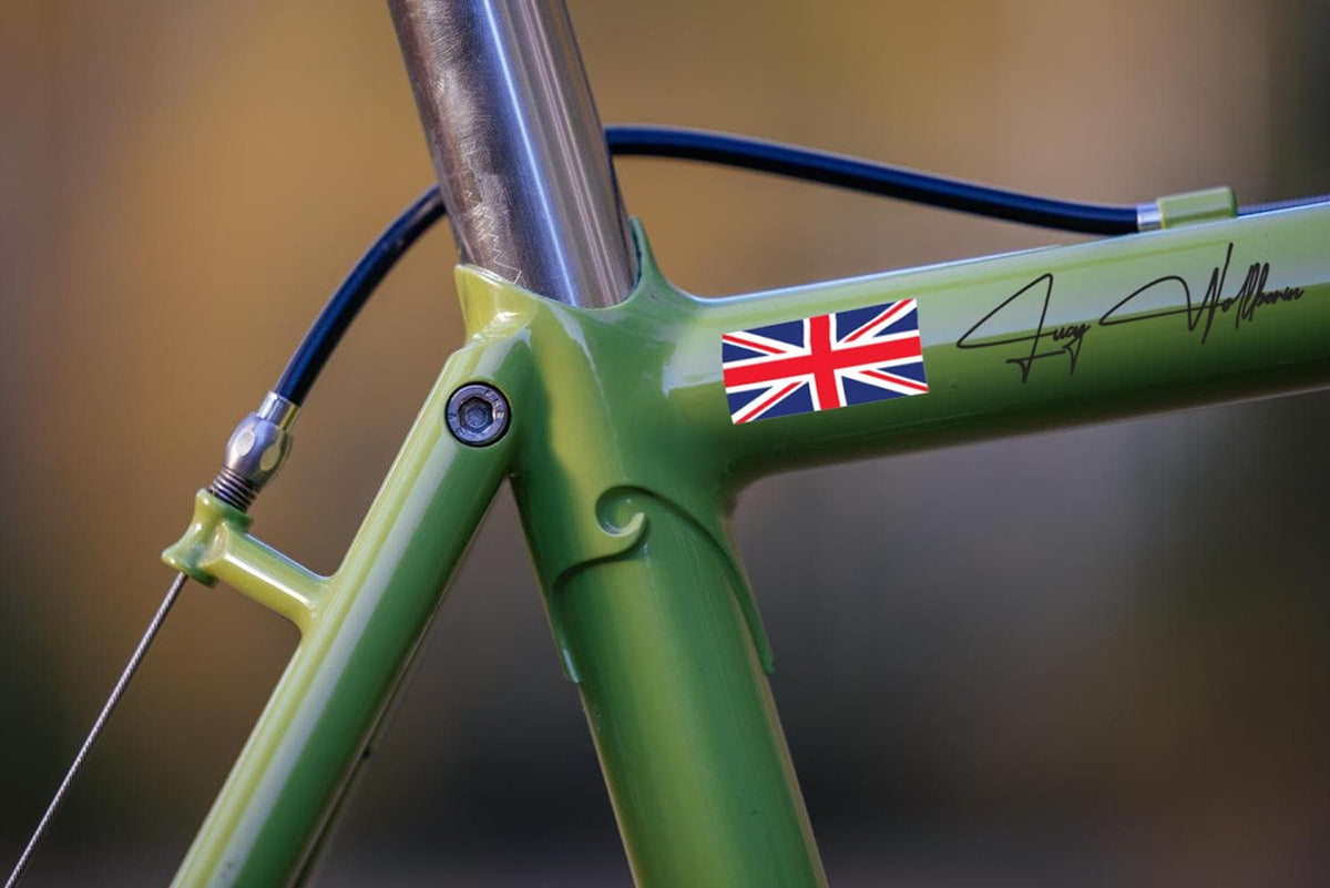 Custom Flag & Name Bike Decal - Personalized Cycling Helmet Sticker – view 7