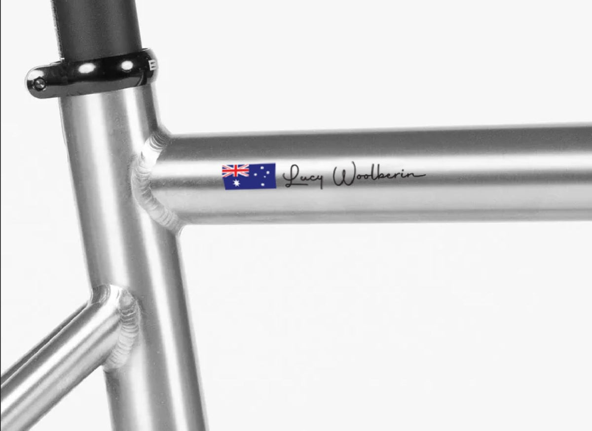 Custom Flag & Name Bike Decal - Personalized Cycling Helmet Sticker – view 9