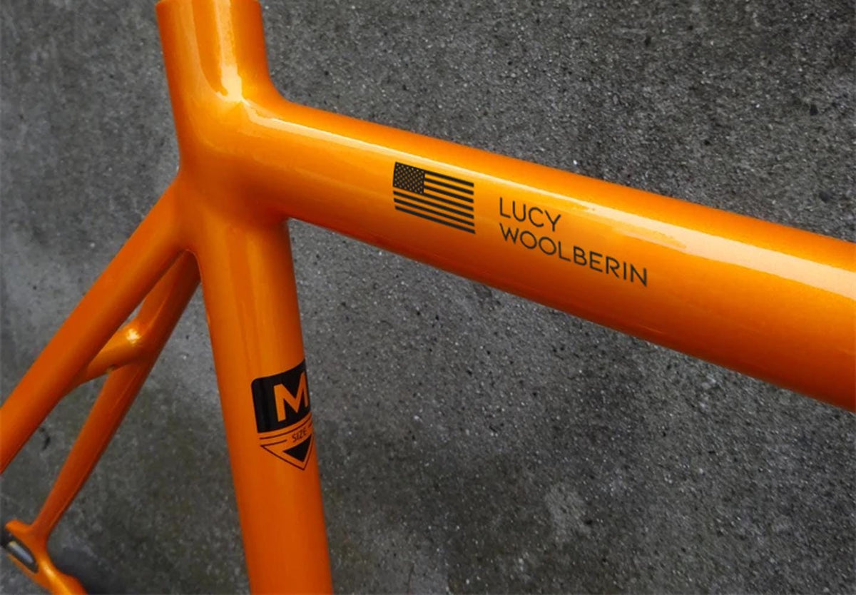 Personalized USA Flag Bike Decal: Durable Outdoor Helmet Sticker – view 4