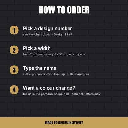 Graffiti name sticker – how to order in four steps