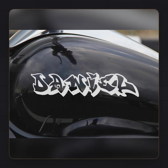 Graffiti name decal – how to order, cut and apply